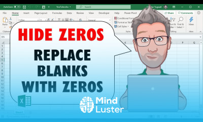 Hide Zeros in Excel Data and Replace Blanks with Zeros