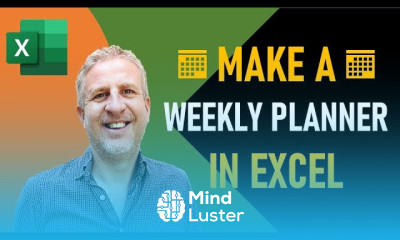 How to Make a Weekly Planner in Excel Weekly Schedule Template