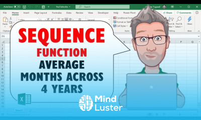 Excel s New SEQUENCE Function Average Months Across 4 Years