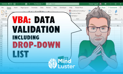 Excel VBA Code for Data Validation Including Drop Down List