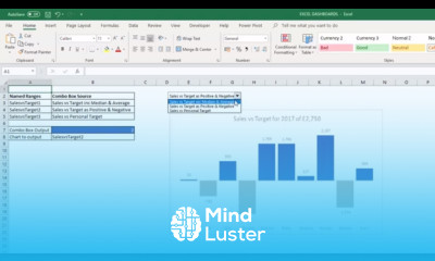 Switch Excel Chart with a Combo Box Drop Down List