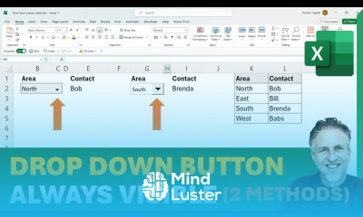 ️How to Keep Drop Down Buttons Always Visible in Excel
