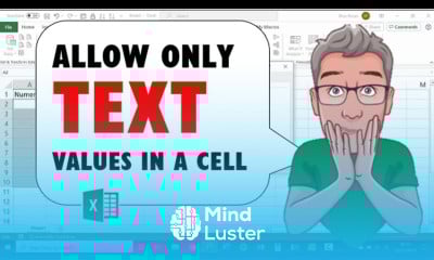Excel Only Allow Text In a Range of Cells
