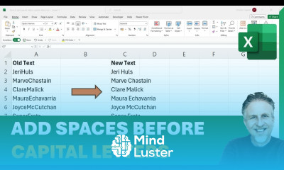 How to Add Spaces Before Capital Letters in Excel 2 Methods