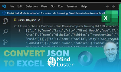 Convert JSON to Excel Import JSON to Excel Table Parse JSON to Excel Columns