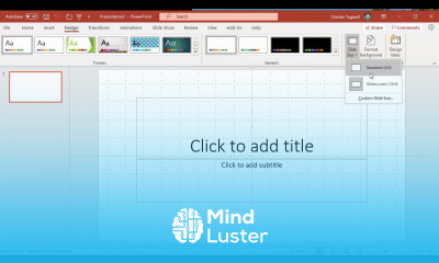 Set Default PowerPoint Slide Size to Standard 4 by 3