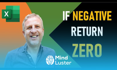 Convert Negative Numbers to Zeros in Excel