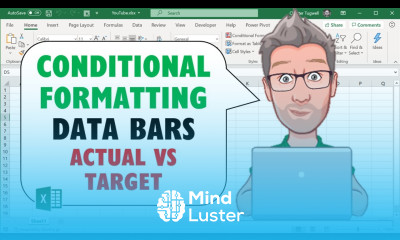 Excel Conditional Formatting Data Bars Actual vs Target Progress Bar
