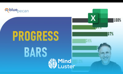 Percentage Progress Bar in Excel With Conditional Formatting Change Colour Based on Value in Cell