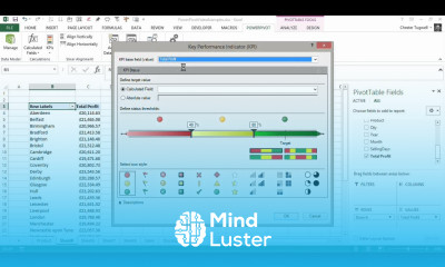 Create a KPI for a Calculated Field in Power Pivot