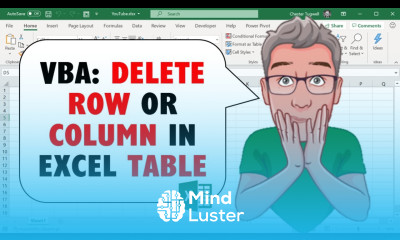 Excel VBA to Delete Row or Column in Excel Table