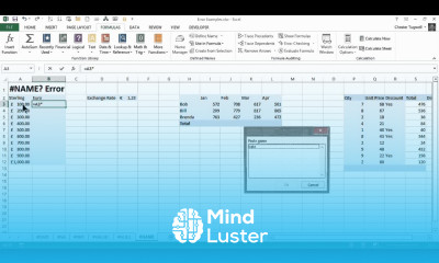 Understanding Excel s NAME Error