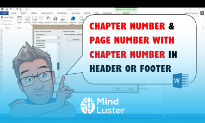 MS Word Chapter Numbering plus Page Number with Chapter Number in Header or Footer