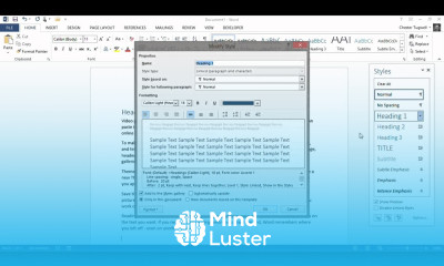 Word 2013 Changing Default Fonts and Formatting
