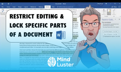 Restrict Editing to Specific Parts and Lock Parts of a Microsoft Word Document