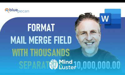 How to Include Comma Separator for Thousands in Mail Merge in Microsoft Word Comma Problem