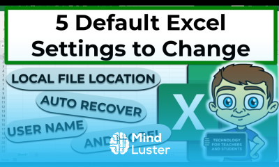 Five Microsoft Excel Settings You MUST Change Save Time Stress