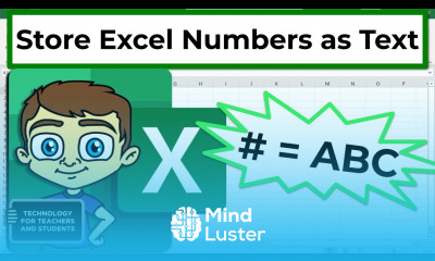 How to Store Excel Numbers as Text