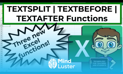 The Excel TEXTSPLIT TEXTBEFORE and TEXTAFTER Functions