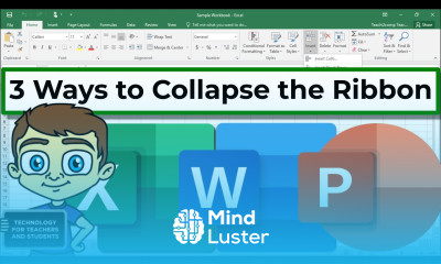 Collapse and Expand the Ribbon in Microsoft Excel Word and PowerPoint