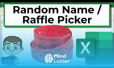 Create Random Student Picker or Raffle Picker in Excel