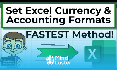 Learn Fastest Excel Currency and Accounting Formats - Mind Luster