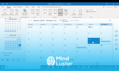 Using the Microsoft Outlook Calendar