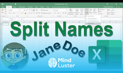 Excel Split Names Tutorial