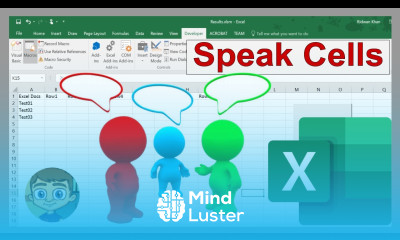 Using the Speak Cells on Enter Tool in Excel