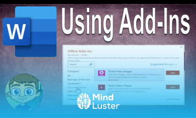Intermediate Microsoft Word Tutorial Using Word Add Ins
