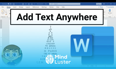 Add Text Anywhere in Microsoft Word