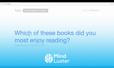 Tally Tutorial Easy Online Polls