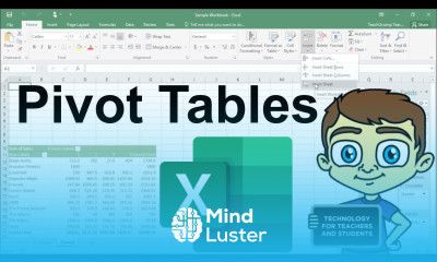 Advanced Excel Creating Pivot Tables in Excel