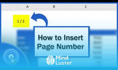 How to Insert Page Numbers in Excel in the Header or Footer