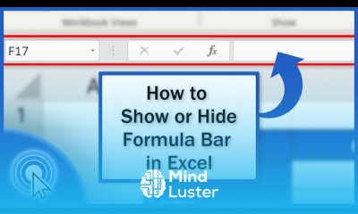 How to Show or Hide the Formula Bar in Excel Quick and Easy