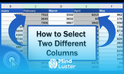 How to Select Two Different Columns in Excel at the Same Time