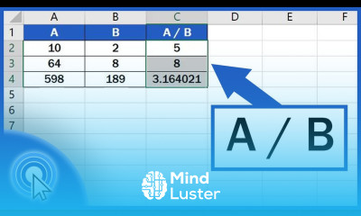 How to Divide Numbers in Excel Basic way