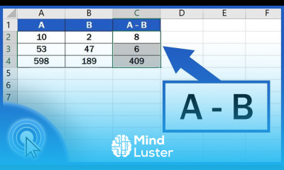 How to Subtract Numbers in Excel Basic way