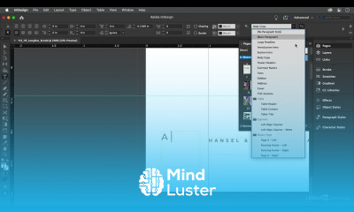 InDesign Tutorial Add PAGE NUMBERS to your documents