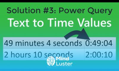 Convert Text to Time Values with Power Query Data Cleansing Part 3