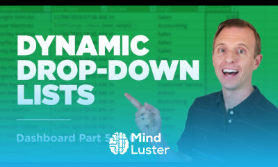 Dynamic Drop down Lists Dashboard Part 5 of 6
