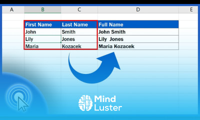How to Combine First and Last Name in Excel