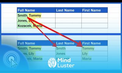 How to Separate Names in Excel