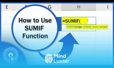 How to Use SUMIF Function in Excel Step by Step