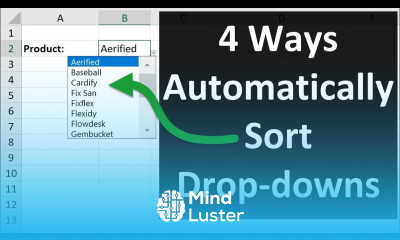 4 Ways to Sort Drop Down Lists Automatically in Excel