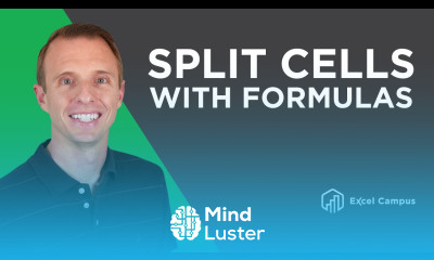 How to Split Cells with Formulas in Excel