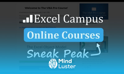 Learn Excel Campus Vba Pro Course Tour Get A Sneak Peek At Our Top ...