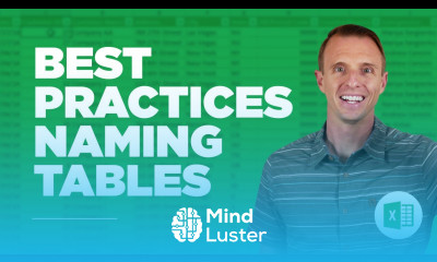 Best Practices for Naming Excel Tables