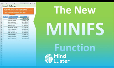 How to use MINIFS to Calculate Minimum Value based on Multiple Criteria Part 4 of 5