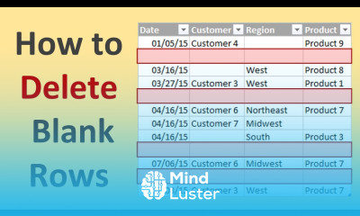How to Delete Blank Rows in Excel